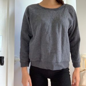 Grey crew neck